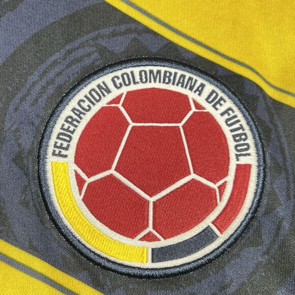 Adidas Columbia 2014-2015 Yellow Soccer Futbol Football Jersey Men’s Small - Picture 3 of 14